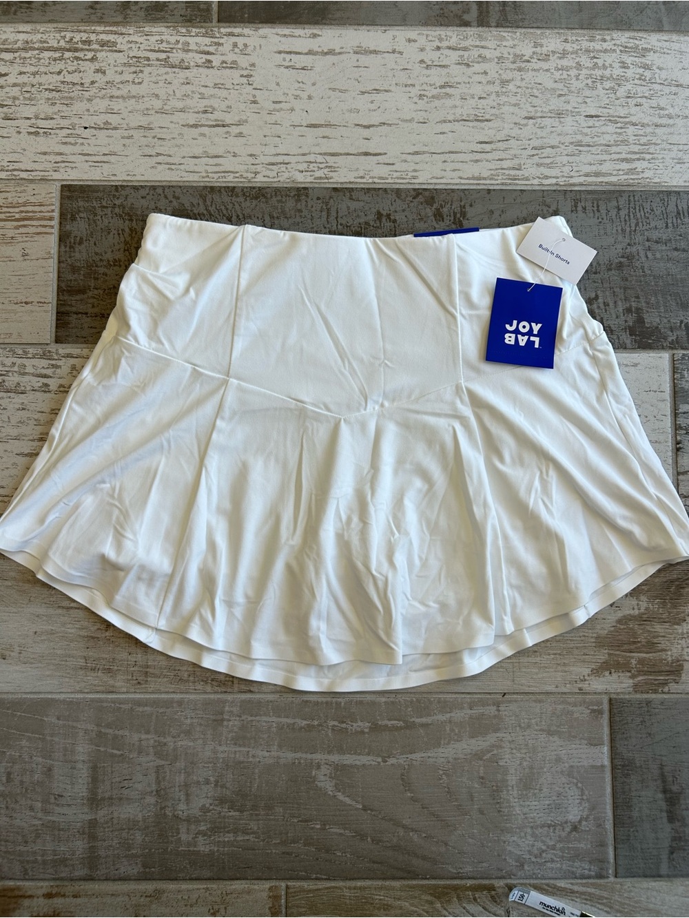 JoyLab White High Rise Tennis Pickleball Skort Medium NWT Athletic